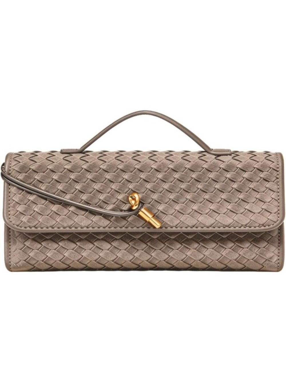 Trendy Suede Woven Handbag for Women | Evening Shoulder Bag & Casual Clutch